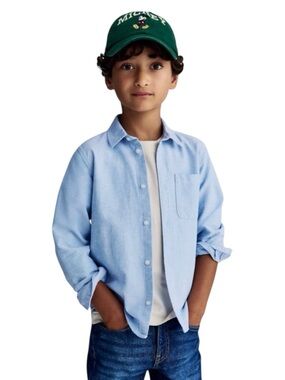 H&M Kids Sky Blue Button-Down Shirt
